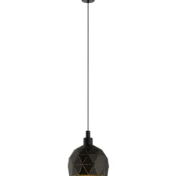 Eglo Roccaforte pendel, sort, Ø17 cm