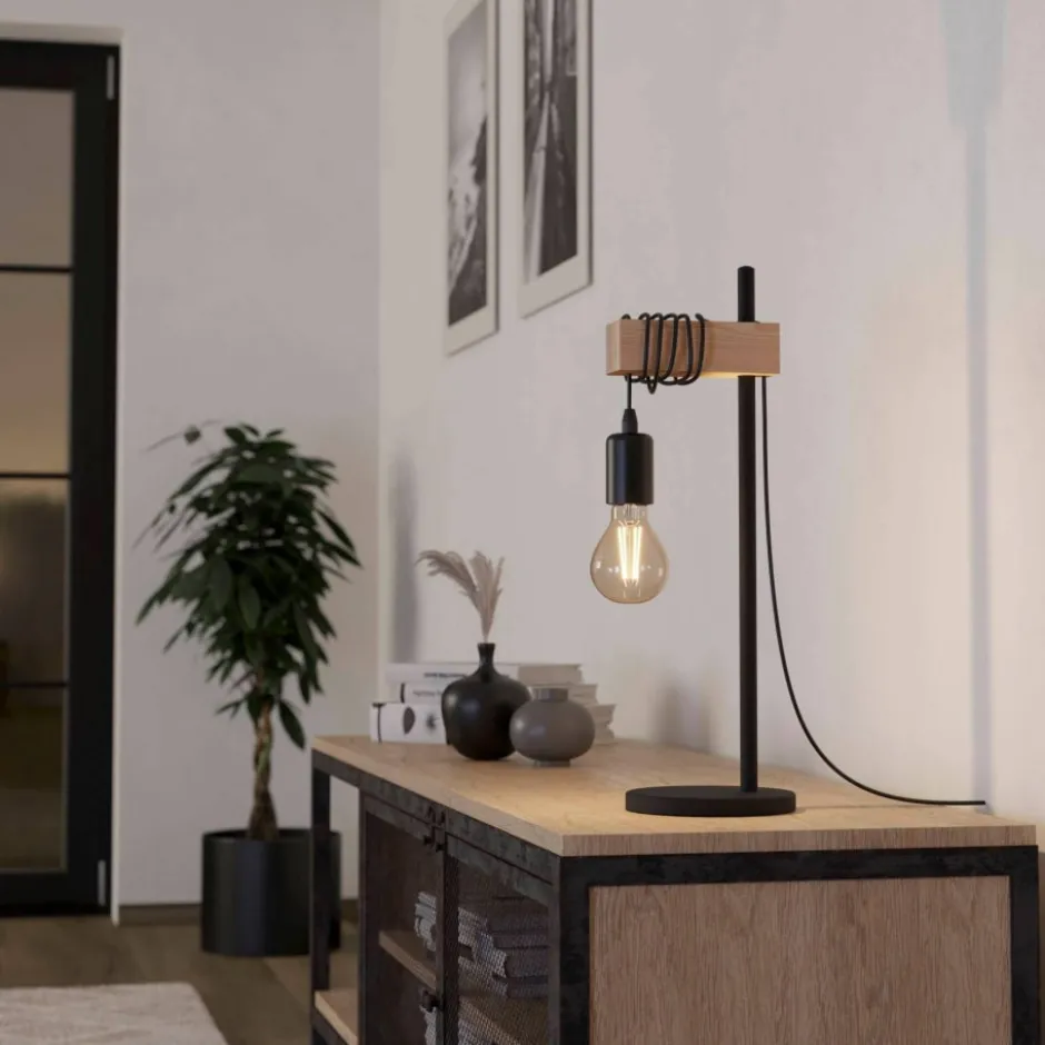 Eglo Townshend bordlampe, sort