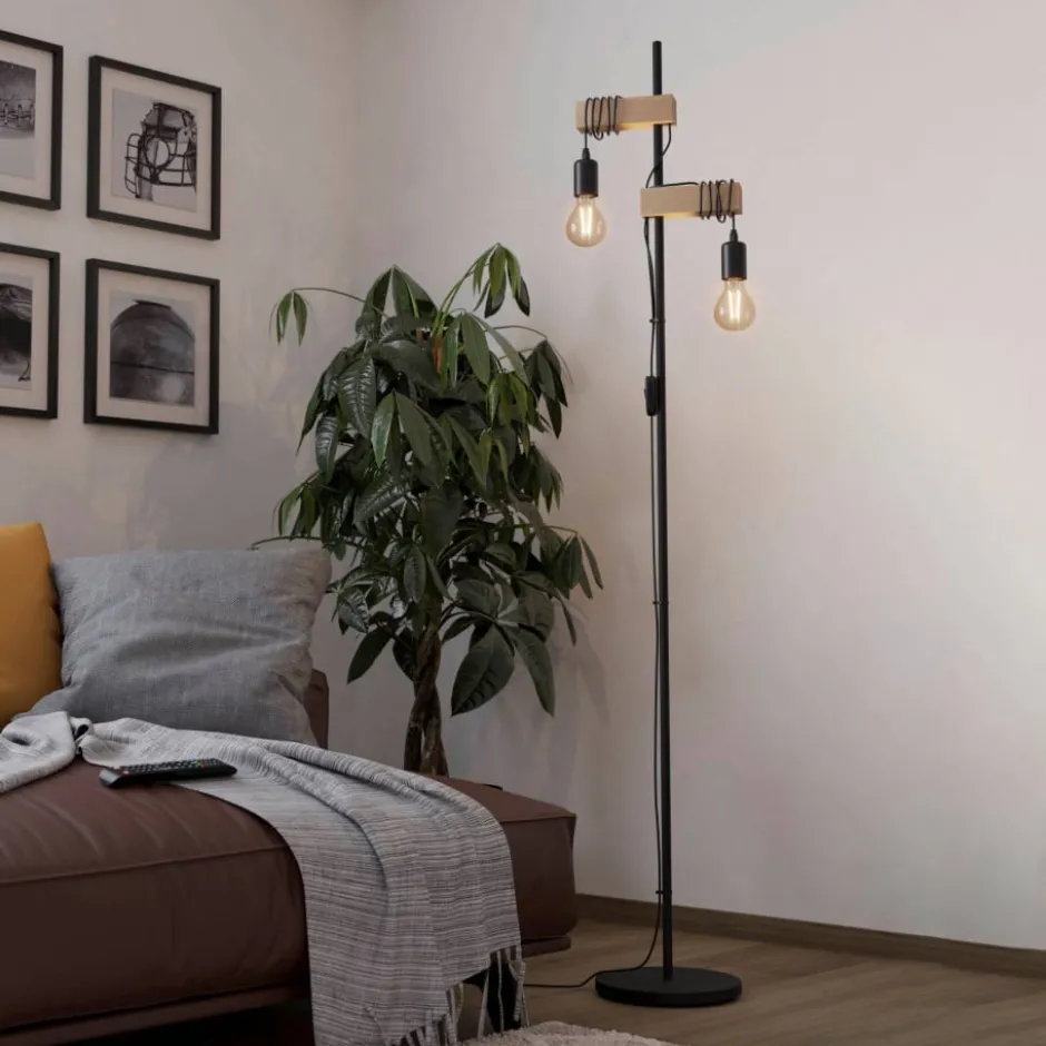 Eglo Townshend gulvlampe, sort