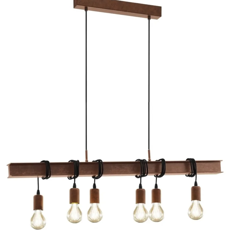 Eglo Townshend 4 langbordspendel, 6 lamper