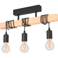 Eglo Townshend loftlampe, sort