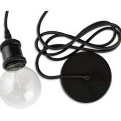 e3light E27 fatningssæt, sort