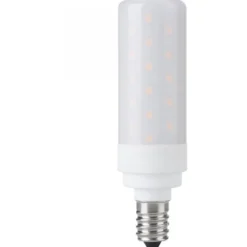 e3light E14 rørpære, 2700K, 9W