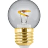 e3light Vintage E27 kronepære, 2200K, 1,2W