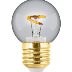 e3light Vintage E27 kronepære, 2200K, 1,2W