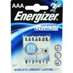 Energizer AAA batterier, 4 stk.