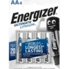 Energizer AA batterier, 4 stk.