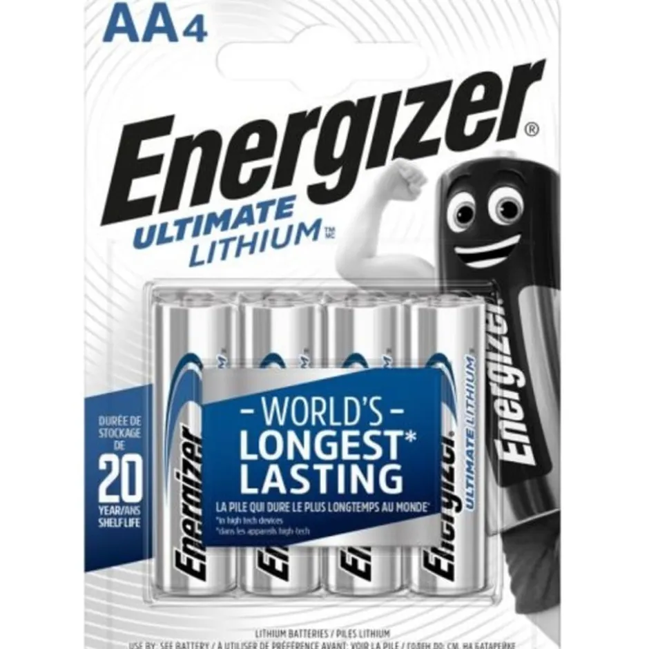 Energizer AA batterier, 4 stk.