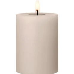 Ester & Erik LED bloklys, beige, 10 cm