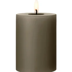 Ester & Erik LED bloklys, brun, 10 cm