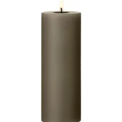 Ester & Erik LED bloklys, brun, 20 cm