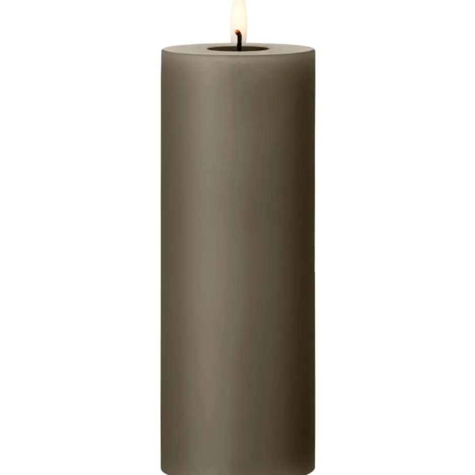 Ester & Erik LED bloklys, brun, 20 cm