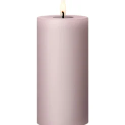 Ester & Erik LED bloklys, lyserød, 15 cm