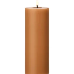Ester & Erik LED bloklys, varm brun, 20 cm