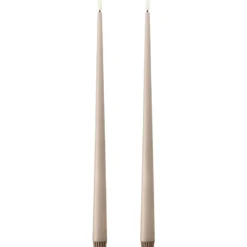 Ester & Erik LED kronelys, 40 cm, beige, 2-pak