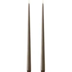Ester & Erik LED kronelys, 40 cm, brun, 2-pak