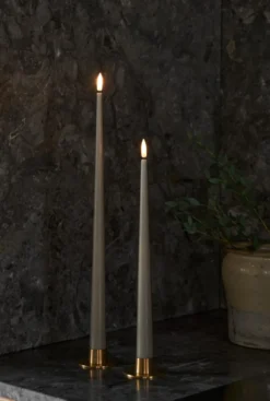 Ester & Erik LED kronelys, 30 cm, grøn, 2-pak