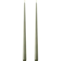 Ester & Erik LED kronelys, 40 cm, grøn, 2-pak