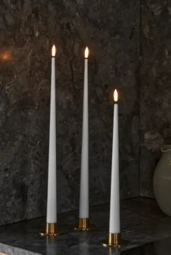 Ester & Erik LED kronelys, 40 cm, hvid, 2-pak
