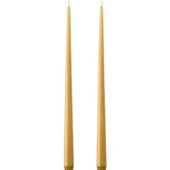 Ester & Erik LED kronelys, 40 cm, karry gul, 2-pak