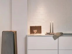 Ester & Erik LED kronelys, 30 cm, lysebrun, 2-pak