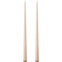 Ester & Erik LED kronelys, 40 cm, lys beige, 2-pak