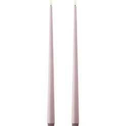 Ester & Erik LED kronelys, 40 cm, lyserød, 2-pak