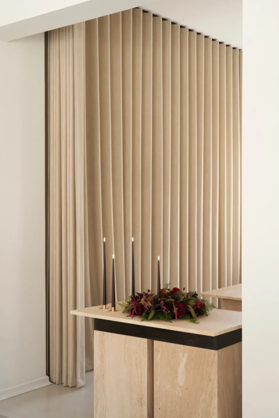 Ester & Erik LED kronelys, 30 cm, mørkebrun, 2-pak
