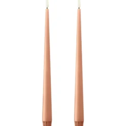 Ester & Erik LED kronelys, 30 cm, rosa, 2-pak