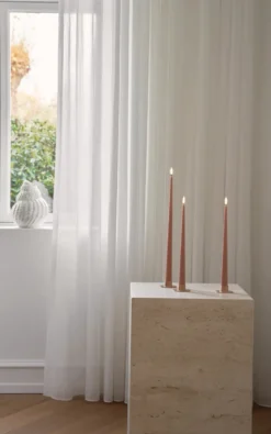 Ester & Erik LED kronelys, 30 cm, rosa, 2-pak