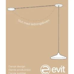Evit lampeophæng, hvid