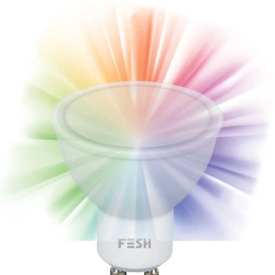 Fesh Smart GU10 spotpære, 2700-6500K, 5W