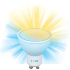 Fesh Smart GU10 spotpære, 2700-6500K, 5W, 3-pak