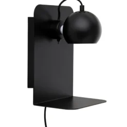 Frandsen Ball væglampe med USB, sort