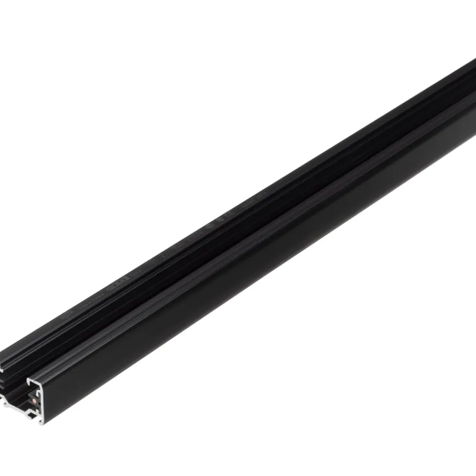 Global 1F strømskinne, sort, 2 meter