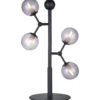 Halo Design Atom bordlampe, røgfarvet