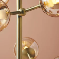 Halo Design Atom gulvlampe, ravfarvet