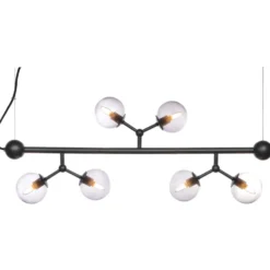 Halo Design Atom mini langbordspendel, røgfarvet
