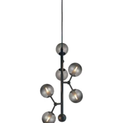 Halo Design Atom vertical lysekrone, røgfarvet