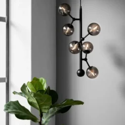Halo Design Atom vertical lysekrone, røgfarvet