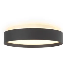 Halo Design Backlight Full plafond, sort, Ø30 cm