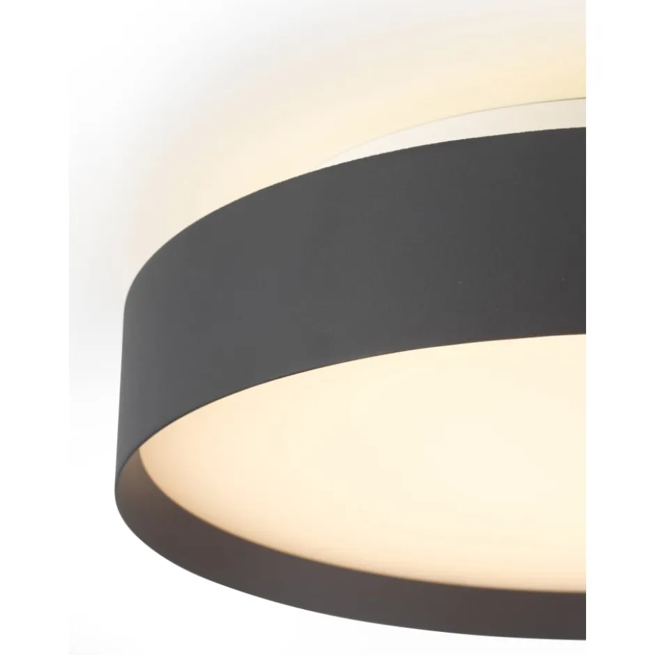 Halo Design Backlight Full plafond, sort, Ø30 cm