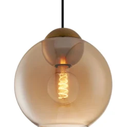 Halo Design Bubbles pendel, ravfarvet, Ø24 cm