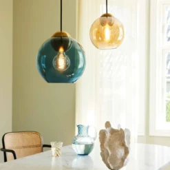 Halo Design Bubbles pendel, ravfarvet, Ø24 cm