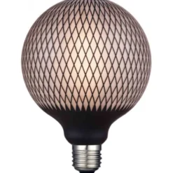 Halo Design Colors Diamond Print E27 globepære, 3-trins dæmp, 7W