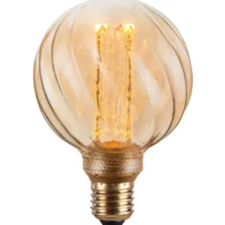 Halo Design Colors Twist E27 globepære, 3-trins dæmp, 4,5W, Ø9,5 cm