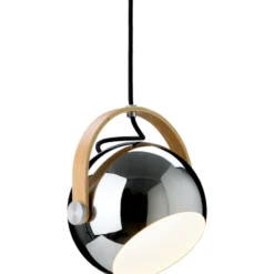 Halo Design D.C pendel, krom, Ø18 cm