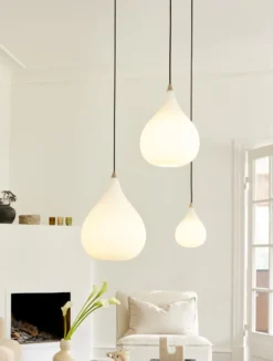 Halo Design Drops pendel, glas, Ø30 cm