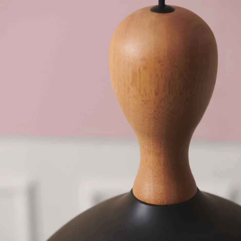 Halo Design Dueodde pendel, sort/metal, Ø24 cm