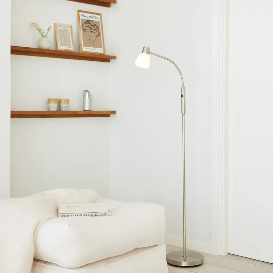 Halo Design Hudson gulvlampe, 1-armet, stål